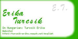 erika turcsik business card